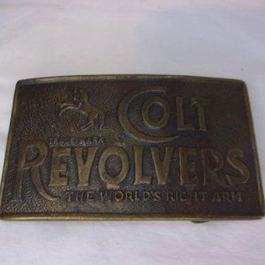 Vintage Colt Revolver Belt Buckle